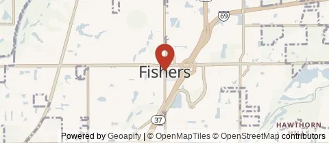 Map of Fishers, Indiana