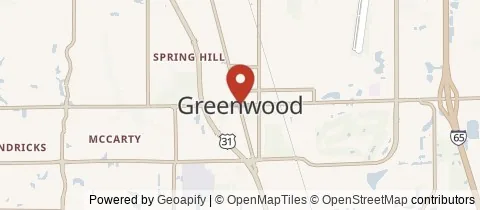 Map of Greenwood, Indiana